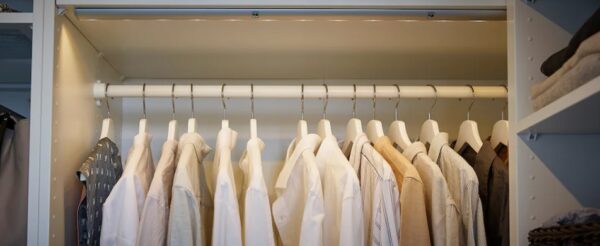 Clothes rail, white, 100 cm - Image 2