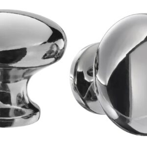 Knob, chrome-plated, 27 mm
